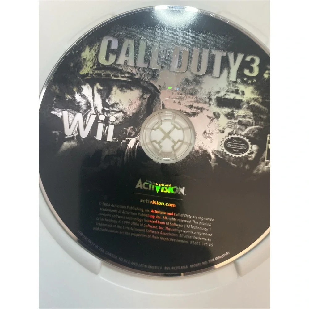 Call of Duty 3 - Nintendo Wii Tested Works No Manual